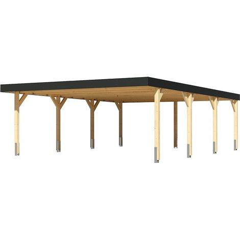 Doppelcarport Leimholz 2 548x813x240cm natur