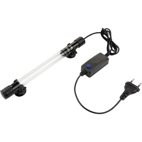 Lampe UV submersible pour aquarium, 11W, verre quartz, résistant à la chaleur, étanche, stérilisation (1/4)