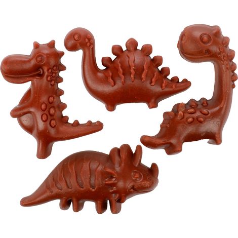 Friandises chien veggie Dino a la fraise (1/4)