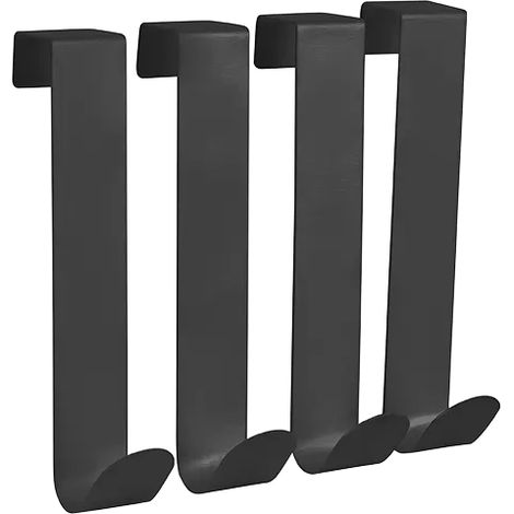 Lot de 4 crochets Noir mat KESSY MSV (1/3)