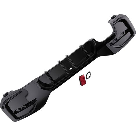 Gloss Black Rear Apron Diffuser LED for BMW 1 Series F20 F21 2015-2019 LCI (1/5)