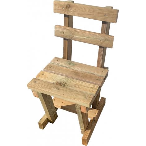Panca Sedia Poltrona Italfrom 1 Posti in Legno di Pino impregnato 50X40X50/100H cm
