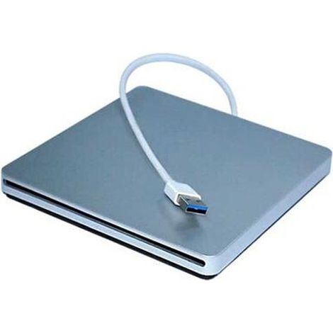 Graveur CD/DVD-RW externe portable et ultra-fin avec port USB-C Plug & Play pour ordinateurs portables et PC sous Windows 7/8/10/XP et Mac OS (compatible Apple MacBook, MacBook Pro et MacBook Air). (1/5)