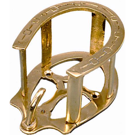Appendibriglie soggetto ferro cavallo in ottone