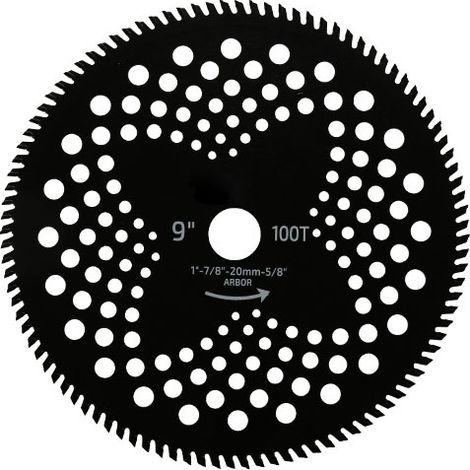 230mm-100T, Lame de scie circulaire de coupe de brosse en carbure mécanique Lame de Débroussailleuse