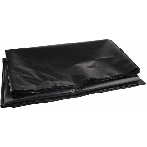 Revêtement de bassin en caoutchouc PEHD pour petits étangs, bassins à poissons, fontaines de jardin Noir 3 x 3 m (1/3)
