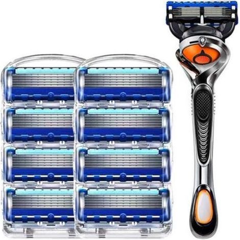 Suitable for all the refills of blades Fusion5 with 5 blades resistant to the wear for a shaving of near, charging to 12 blades (1/5)