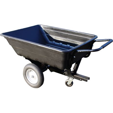 Remorque voiture avec benne – Capacité 750kg – Châssis acier renforcé – Roues gonflables tout-terrain
