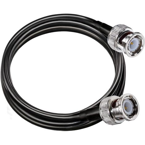 Câble coaxial RG58 HD-SDI Extension BNC mâle vers mâle Faible perte 2 m Pour systèmes de surveillance (1/5)