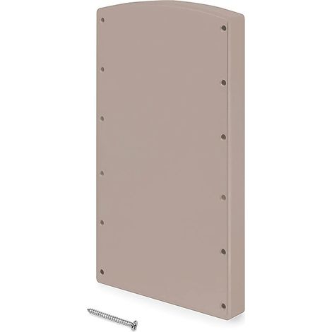 Accessoire latéral pour penderie rabattable, Vis de montage, Plastique, gris pierre, 2 un (1/4)