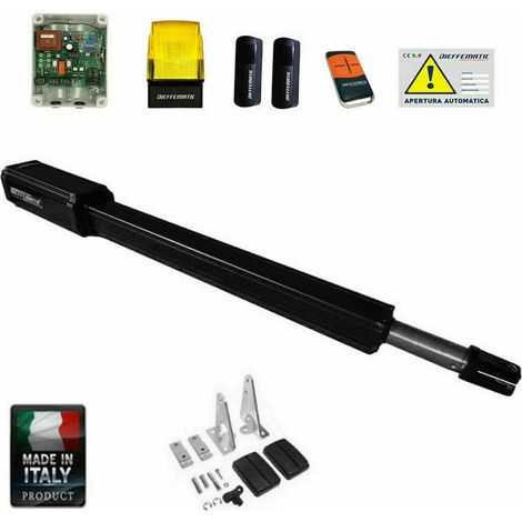 Kit Vh 400 Completo Cancello Mono 1 Anta Battente Bassa Tensione Motore 12v