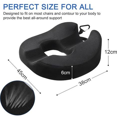 Coussin en forme de donut pour soulager la pression, problèmes de prostate, récupération post-partum, soulagement de la douleur du coccyx, coussin de siège pour hémorroïdes, coussins de chaise de (1/4)