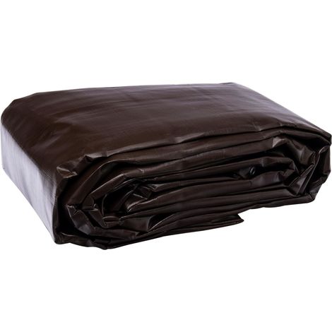 Bâche professionnelle marron 350g/m2 WERKA PRO 5 x 8 m