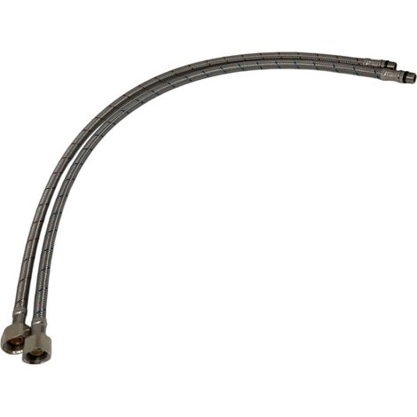 Ricambio coppia flessibili 3/8 per miscelatore Franke 133.0438.195 (1/2)