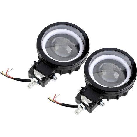 Motorrad-LED-Fahrscheinwerfer, 60 W, 6000 lm, 6000 K/3000 K, superhelle bernsteinfarbene/weiße Scheinwerfer, regendicht