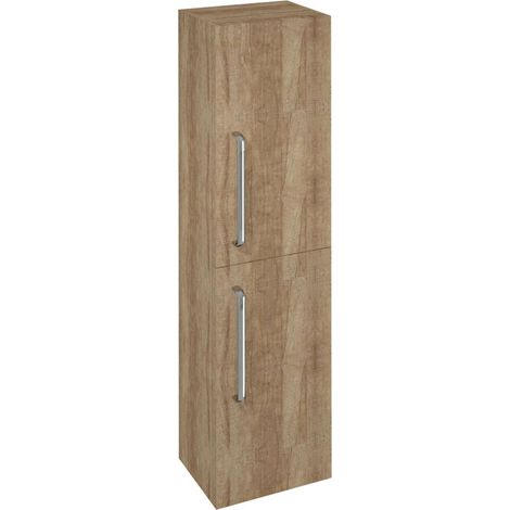 Sapho Theia - Armario alto de 35x138x29 cm, 2 puertas, D/I, roble de alabama TH350-2222 (1/4)