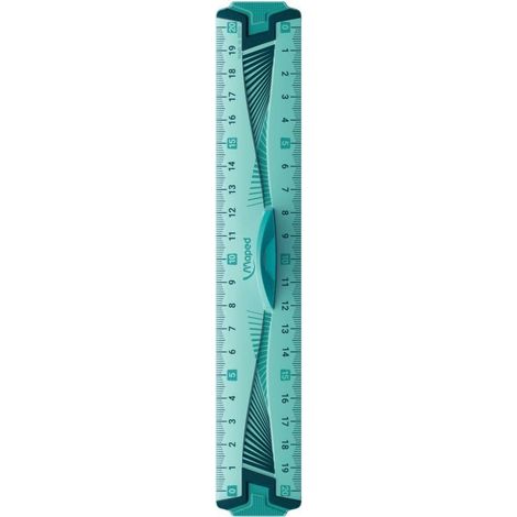 MAPED - Règle double décimètre Flex incassable - Bleu - 100% résistant aux chocs