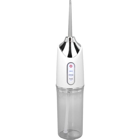 Hydropulseur dentaire électrique, buse rotative à 360°, 3 modes, éliminateur de plaque dentaire, nettoyeur buccal (anglais) (1/5)