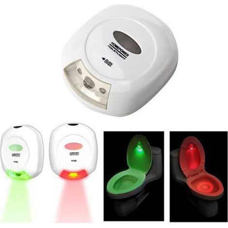 Lampe LED à détecteur de mouvement pour siège de toilette, veilleuse intelligente pour personnes âgées et enfants, idéale pour les couloirs, la décoration intérieure et les halls d'hôtel. (1/5)