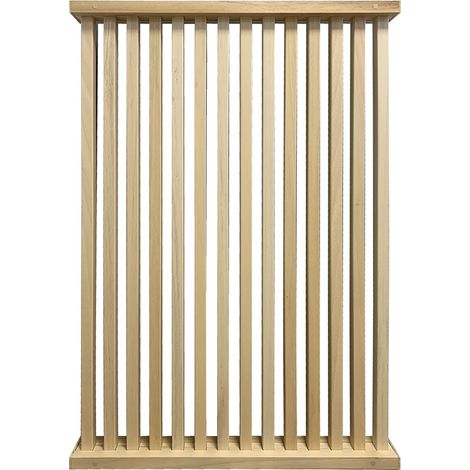 Forestea – Cloison amovible 1/2 claustra en obeché brut 1300 x 800 x 113 mm – Laisse circuler la lumière – Finition personnalisable