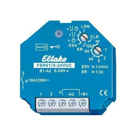 Eltako Funkaktor Stromstoßschalt. FSR61/8-24V UC (1/5)