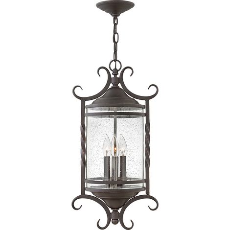 Casa Hinkley Outdoor Lanterne Guirlande 3 Lumières Olde Noir IP44 (1/4)