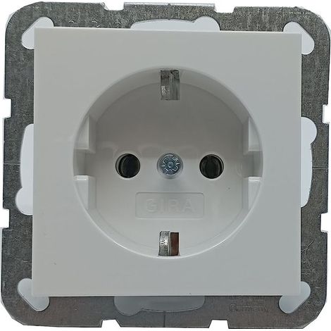 Gira 418803 schuko-steckdose system 55 reinweiß
