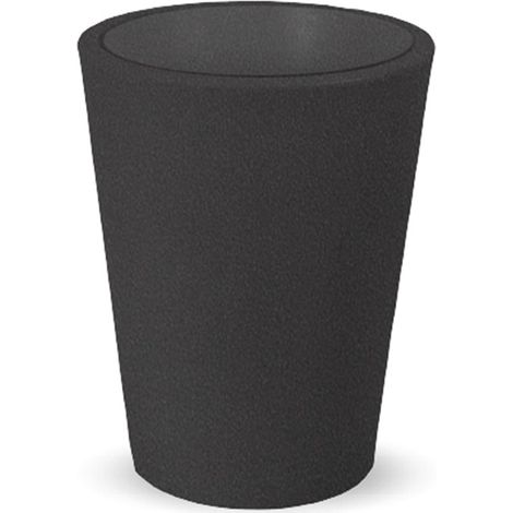 GERBERA 50 RÚSTICA Vaso rotondo da interno ed esterno per piante e fiori Molto resistente al passare del tempo. Realizzata in polietilene in Spagna - Grigio (1/5)