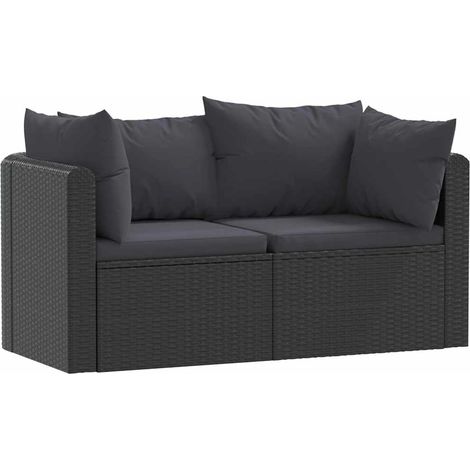 Maison Exclusive - 2-tlg. Garten-Sofagarnitur mit Auflagen Poly R (1/5)