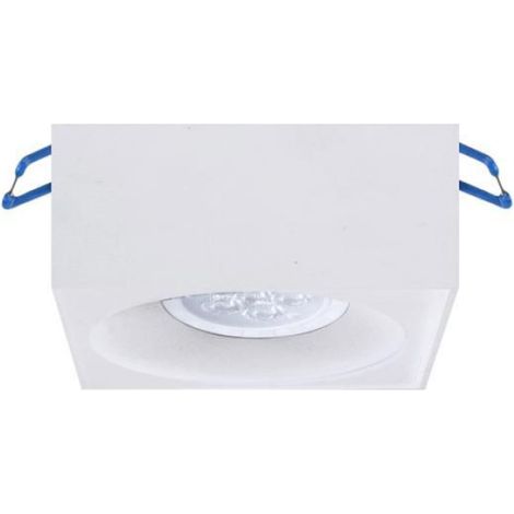 Luminaire Encastré Carré - Aluminium - IP20 - Pour Plafond - 97 X 97 X 45 Mm - Blanc - 1 Pièce (1/3)