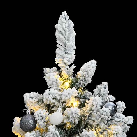 Sapin de Noël Arbre de Noël artificiel articulé 150 LED et boules 150 cm (1/5)