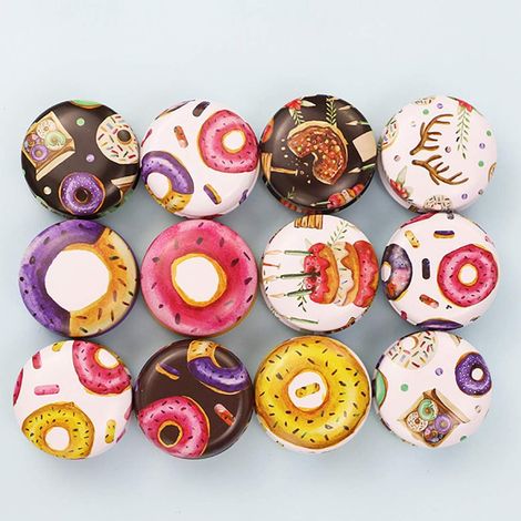 12PCS Boite Metal Ronde Candle Can Boite de Rangement Cuisine Tinplate Box Petite Boite Bijoux Candy Box Pot Bougie Vide en Fer (1/5)