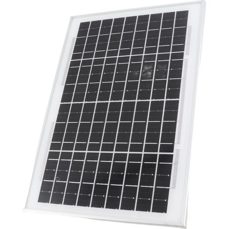 Panneau solaire 10W pré-percé monocristallin étanche 18V pour éclairage extérieur hors réseau (1/5)