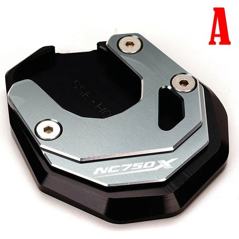 (Gris-A) Compatible avec HONDA NC750X 2021 2022 2023 NC 750X NC750 X Moto Plaque de béquille latérale CNC Agrandisseur Support Extension Maxpower (1/4)