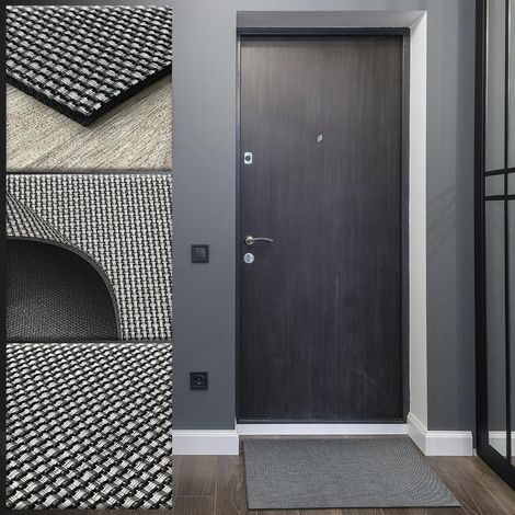 Tapis Tressé Vinyle 60x40 - Extérieur, Cuisine, Salon, Couloir (1/5)