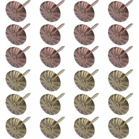 Clou De Tapissier - Bronze Antique - Pour Meubles Rembourrés - 100 Pièces (1/5)