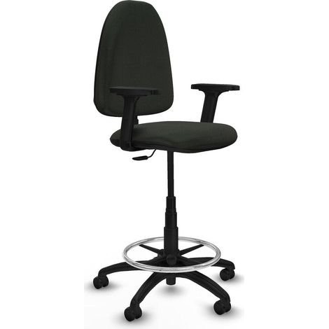 Piqueras y Crespo Aýna Taburete Negro Ergonómico de Oficina