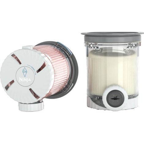 Set da 2 contenitori di ricambio Ninja Swirl by CREAMi NC701EU 480 ml grigio con coperchi trasparenti e inserti
