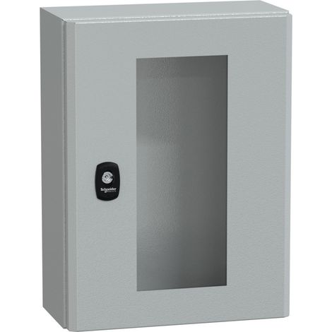 Nsys3d4315t Coffret Métallique étanche Ip66 - 400x300x150 - Porte Vitrée - Spacial S3d - Schneider Electric (1/3)