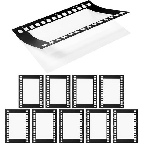 Lot de 10 Cadres Photo à Pellicule en Papier Cartonné Vintage 6 Pouces pour Collage Mural Créatif et Décoration Chambre Salon Style Rustique (1/5)