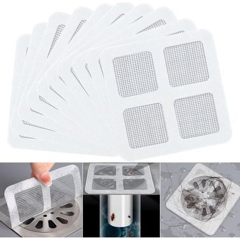 40 Pièces Filtre Cheveux Douche et Baignoire, Filtre evier Cuisine Attrape-cheveux Jetable pour Drain de Douche Attrape-cheveux Jetable (1/5)