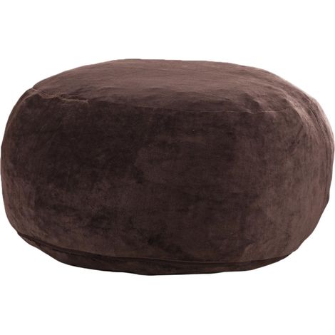 Pouf sacco 3FT per adulti marrone 90x90x50 cm, seduta morbida e pieghevole MODENUIT (1/5)