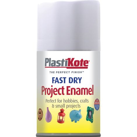 Fast Dry Matte White Enamel Spray Paint - 100ml Aerosol for Durable, Quick-Drying Finish (1/2)