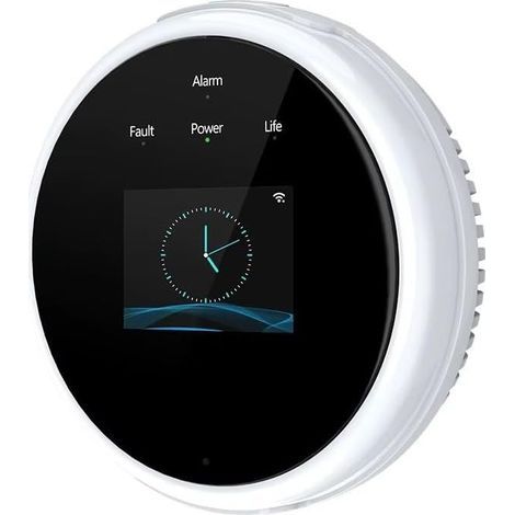 Capteur d'alarme de gaz naturel pour Tuya, Smart WiFi LCD, écran numérique, détecteur de fuites de gaz, moniteur de gaz, alarme de lumière sonore (1/5)