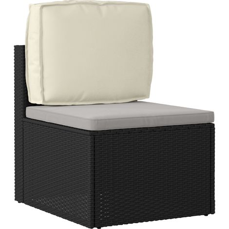 Coussin d'extérieur，Coussin pour dossier de palette Crème 50 x 40 x 12 cm CFW658780 (1/5)