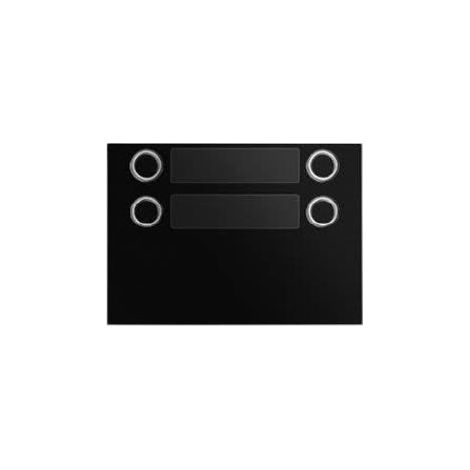 Frontalino A 4 Pulsanti Su 2 File Alpha Nero (Urmet Cod. 1168/24) (1/4)