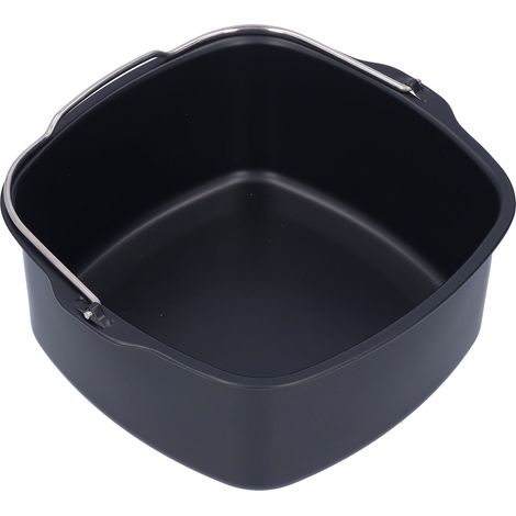 18 cm quadratische Kuchenform für Airfryer, kompatibel mit HD9925/HD9860/HD9905/01, Backzubehör für Gebäck, Kuchenkorb. (1/5)
