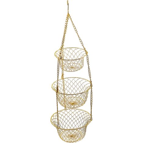 Panier à fruits suspendu, support pour légumes de cuisine, étagère de rangement (1/5)