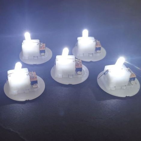Guirlande lumineuse,Mini ampoule LED avec fil de cuivre, 12 pièces-lot, bricolage, guirlande lumineuse, petite - AG10 warm (1/4)