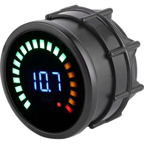 2-Zoll-Autovoltmeter mit LED-Digitalanzeige, Vakuumdruckmesser 12 V, 2-in-1-Universalmessgerät